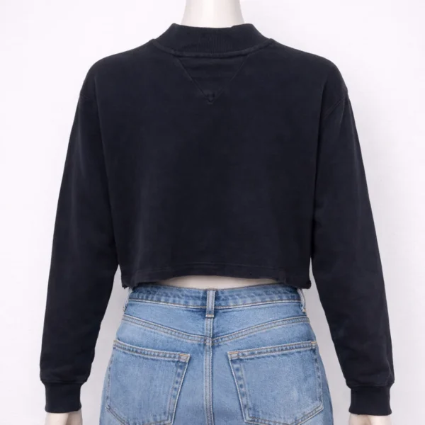 TOMMY JEANS Women's Mock Neck Sweatshirt XS - Image 2