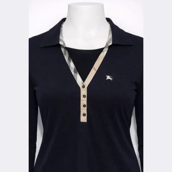 BURBERRY Women Polo Sweater – Size Small - Image 3