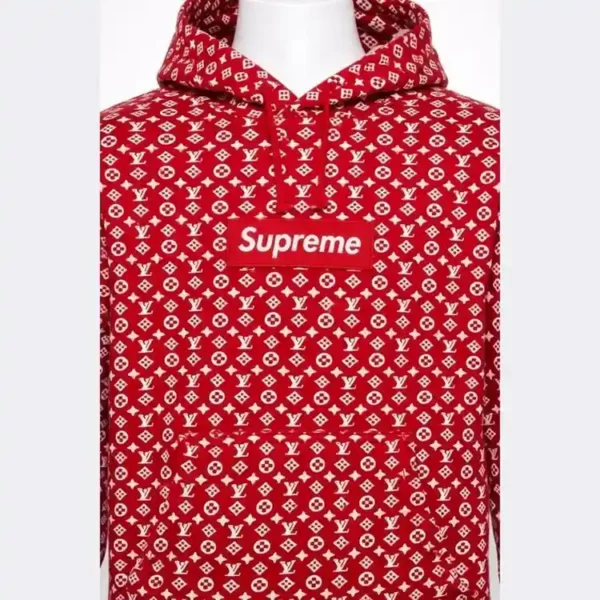 SUPREME x LOUIS VUITTON Men Hoodie – Size Large - Image 3