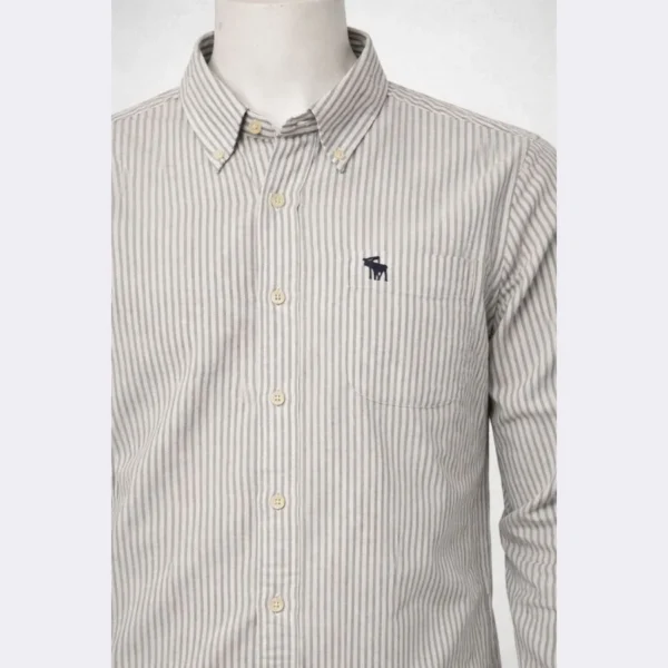 ABERCROMBIE Men’s Striped Shirt – Size XL - Image 3