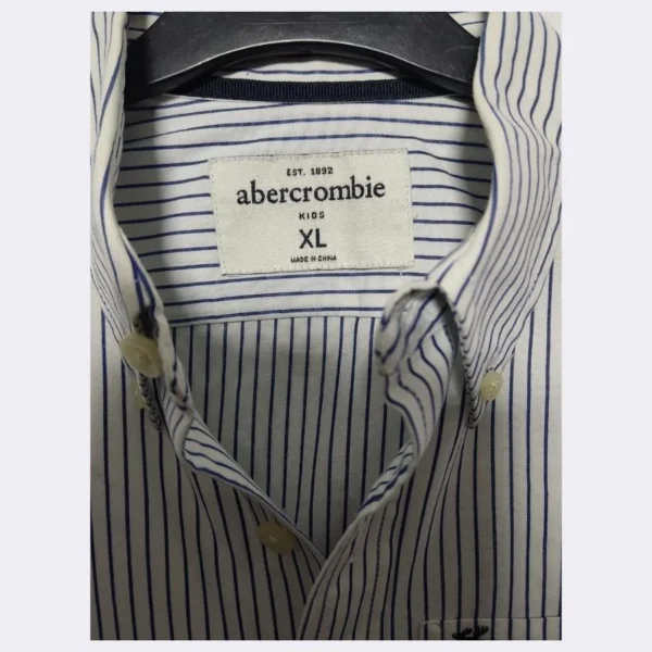 ABERCROMBIE Men’s Striped Shirt – Size XL - Image 4