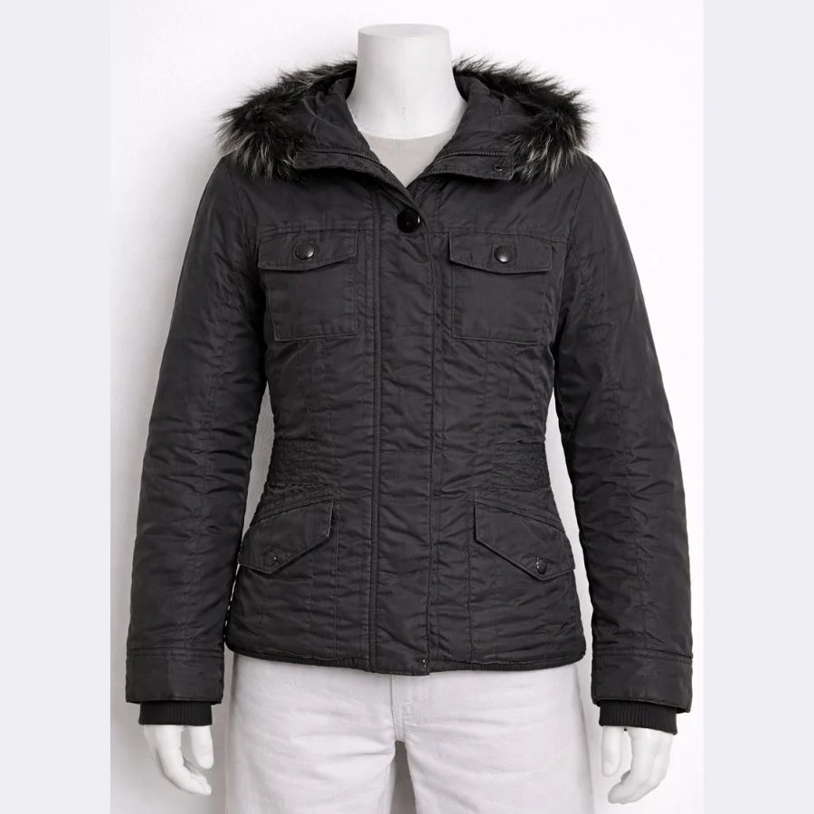 S4196 (1) WOOLRICH Women’s Hooded Jacket – Size Small - Image 1