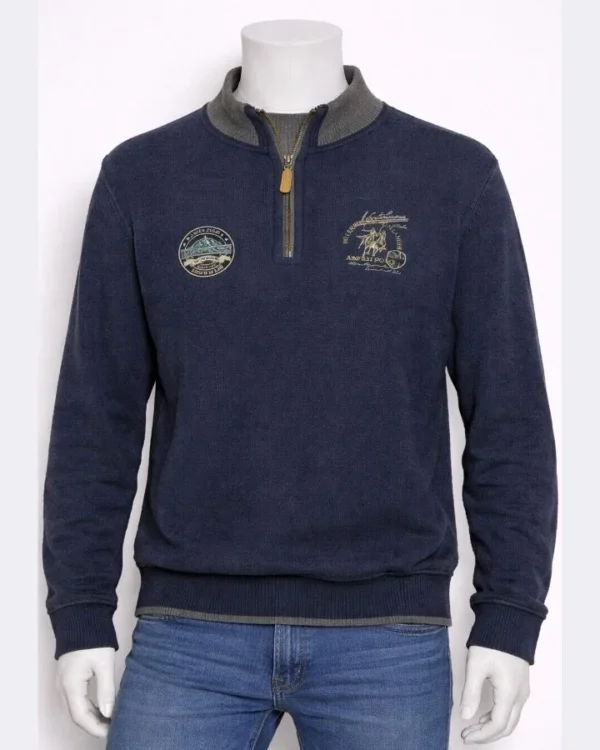 BROKERS Men’s Half-Zip Sweatshirt – Size Medium