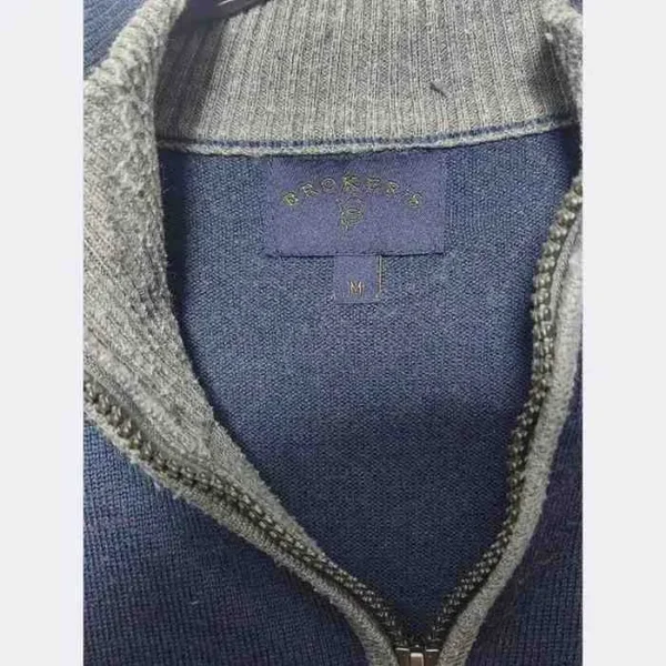 BROKERS Men’s Half-Zip Sweatshirt – Size Medium - Image 4