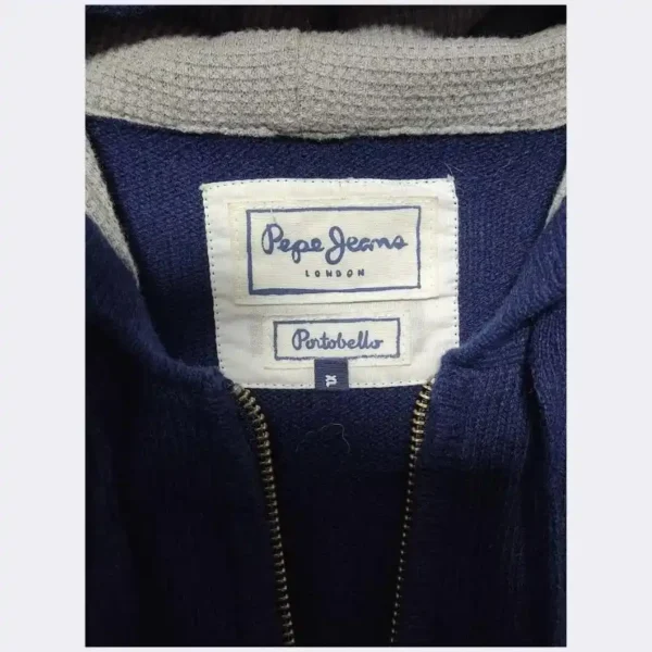PEPE JEANS Men Full Zip Hoodie – Size XL - Image 4