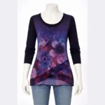 DESIGUAL Women Long Sleeve Printed Sweater