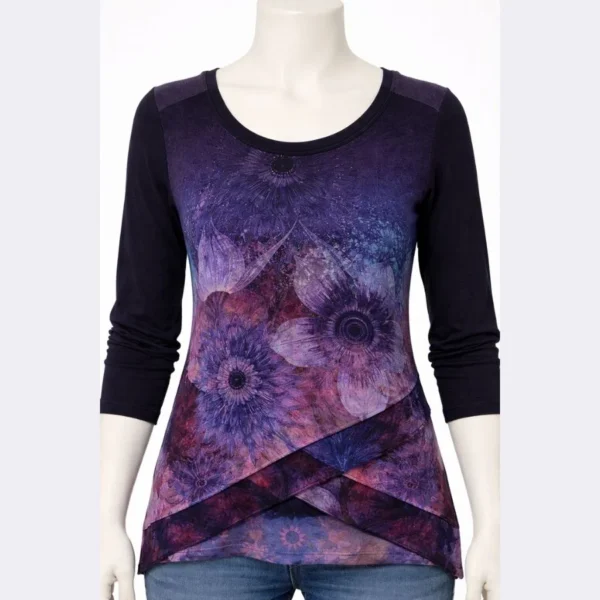 DESIGUAL Women Long Sleeve Printed Sweater – Size Medium - Image 3