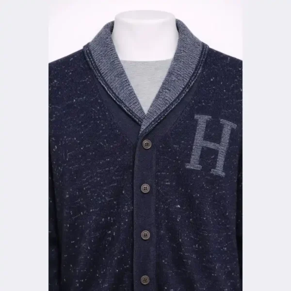TOMMY HILFIGER Men’s Knit Cardigan Sweater – Size Medium - Image 3