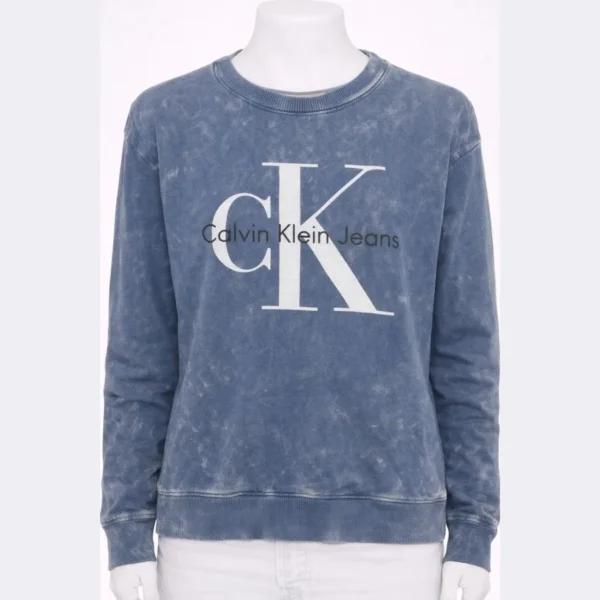 CALVIN KLEIN Men’s Crewneck Logo Sweatshirt – Size Large - Image 3