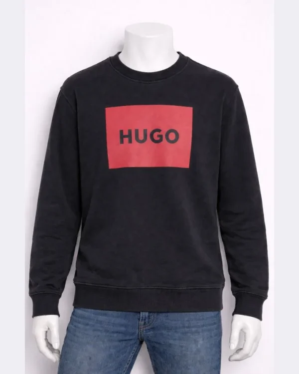 HUGO BOSS Men’s Black Sweatshirt – Size Large