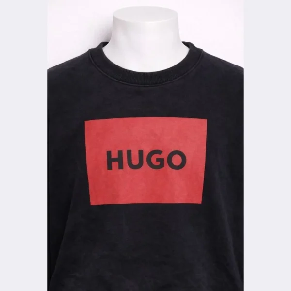 HUGO BOSS Men’s Black Sweatshirt – Size Large - Image 3