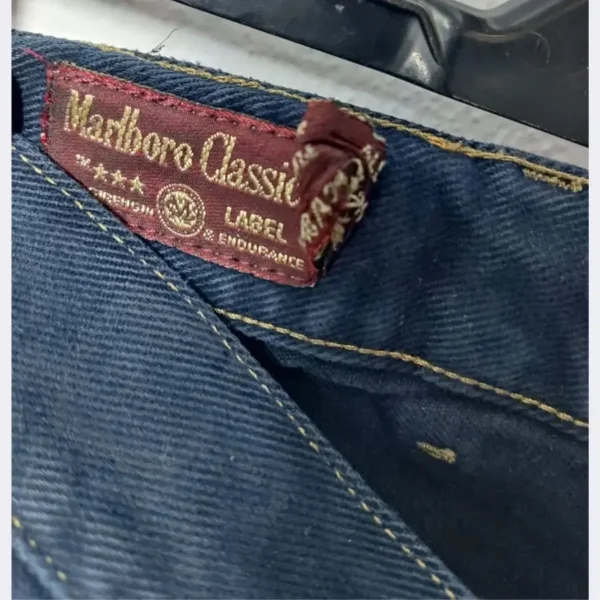 MARLBORO CLASSIC Men’s Blue Baggy Jeans – Waist 56 - Image 4