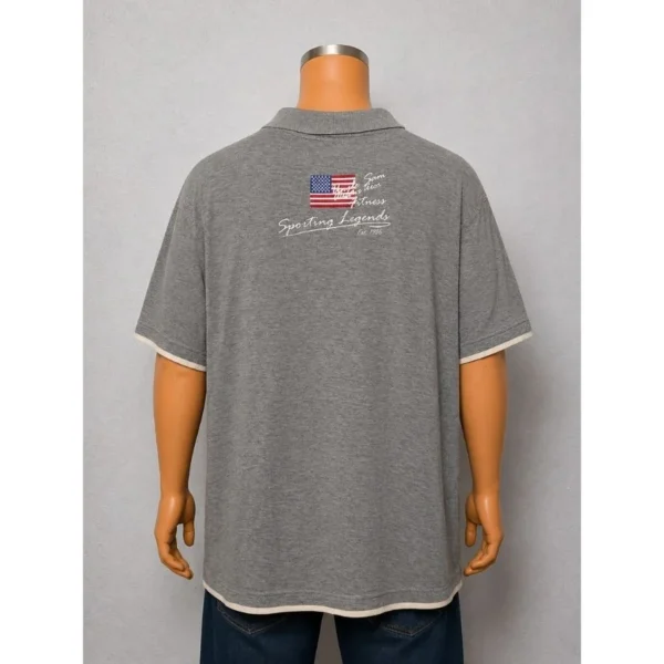 Uncle Sam Grey Polo Shirt Size XXL - Image 2