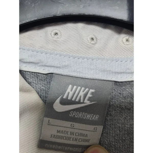 Nike Grey Polo Shirt Size Large - Image 4