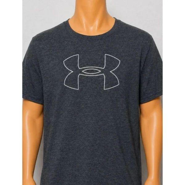 Under Armour Grey T-Shirt Size Large - Image 3