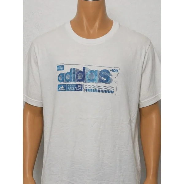 Adidas White T-Shirt Size Small - Image 3