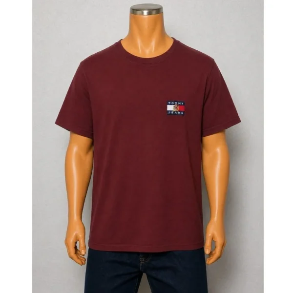 Tommy Jeans Burgundy T-Shirt