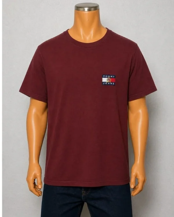 Tommy Jeans Burgundy T-Shirt