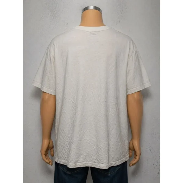 Timberland White Graphic T-Shirt Size L - Image 2