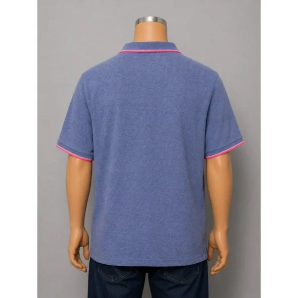 Superdry Blue Polo Shirt Size M - Image 2