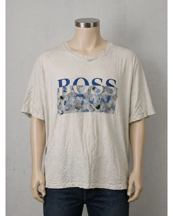 Hugo Boss White Graphic T-Shirt