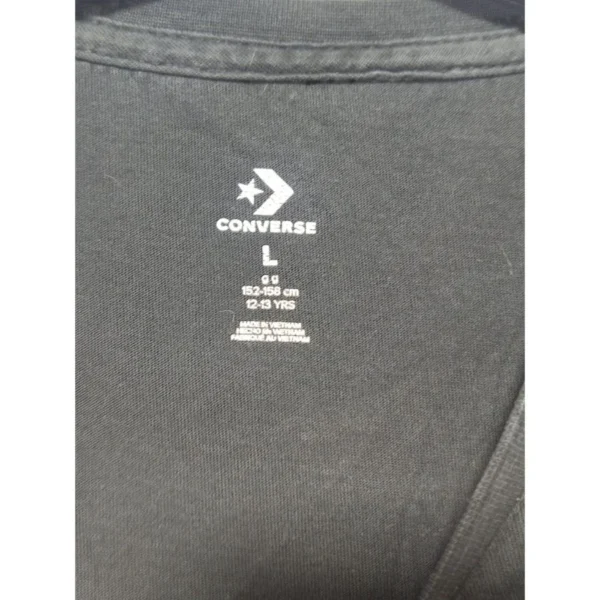 Converse Men’s Black Graphic T-Shirt Size L - Image 4