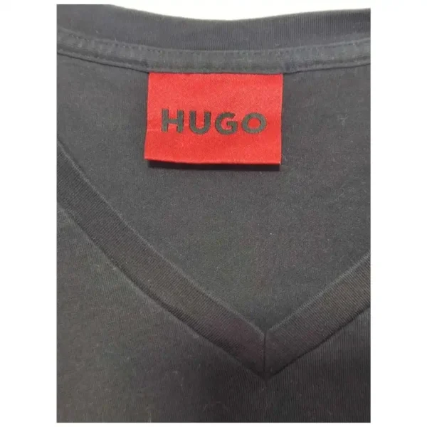 HUGO Men's V-Neck T-Shirt - Size Medium - Image 4