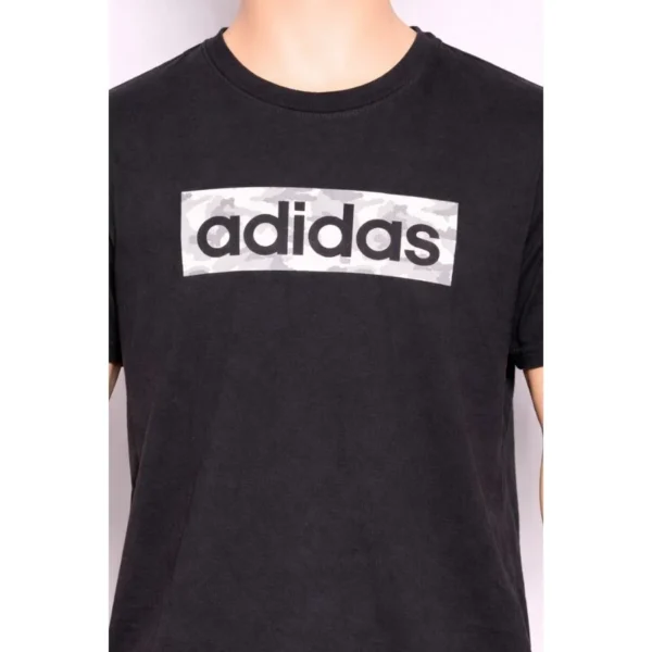 Adidas Men’s Black Logo T-Shirt Size M - Image 3