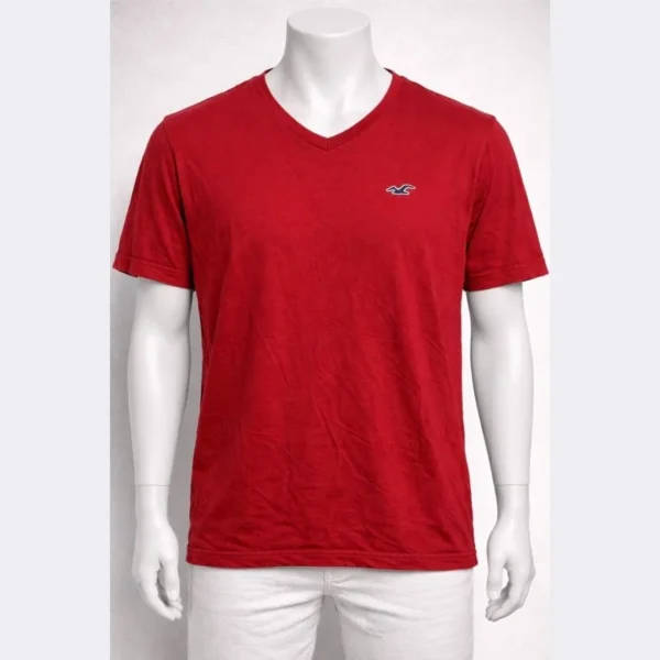 Hollister Men’s Red T Shirt