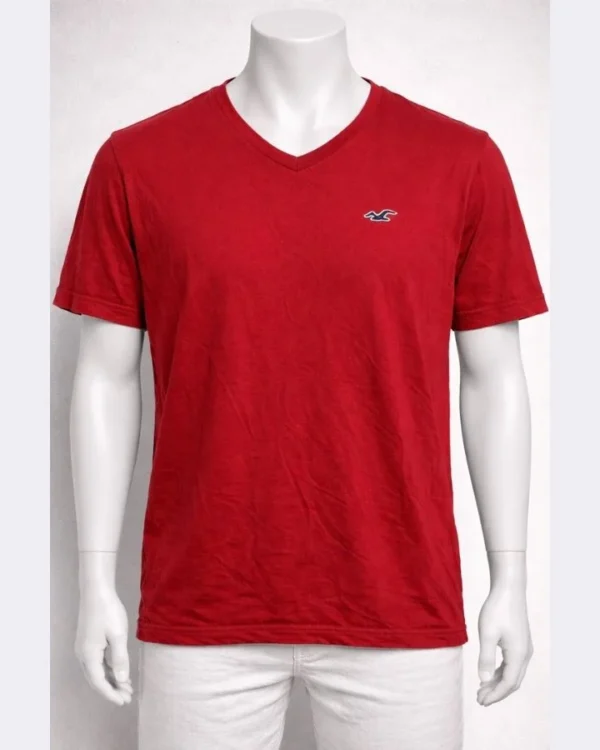 Hollister Men’s Red T Shirt