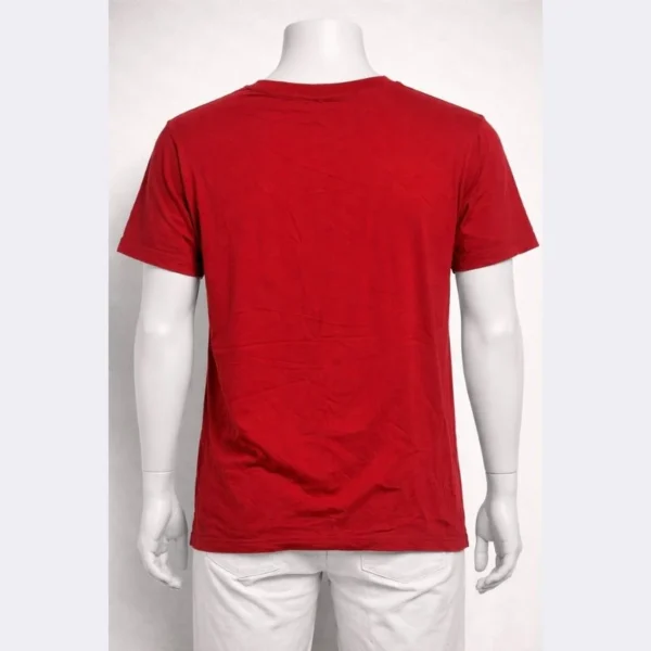 Hollister Men’s Red V-Neck T-Shirt Small - Image 2