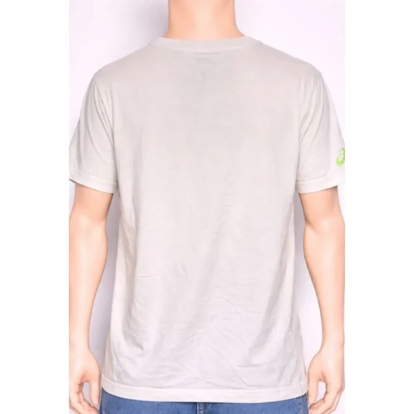 ASICS Men’s White Graphic T-Shirt Size L - Image 2