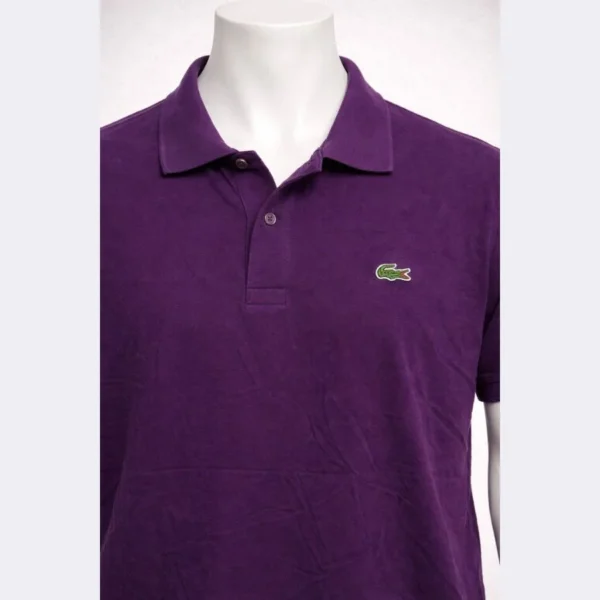 Lacoste Men’s Purple Polo Shirt Medium - Image 3