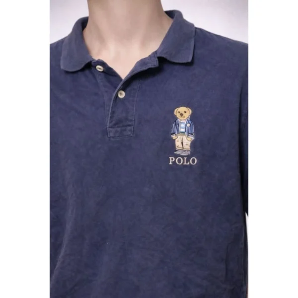 Polo Ralph Lauren Bear Polo Shirt - Size Medium - Image 3