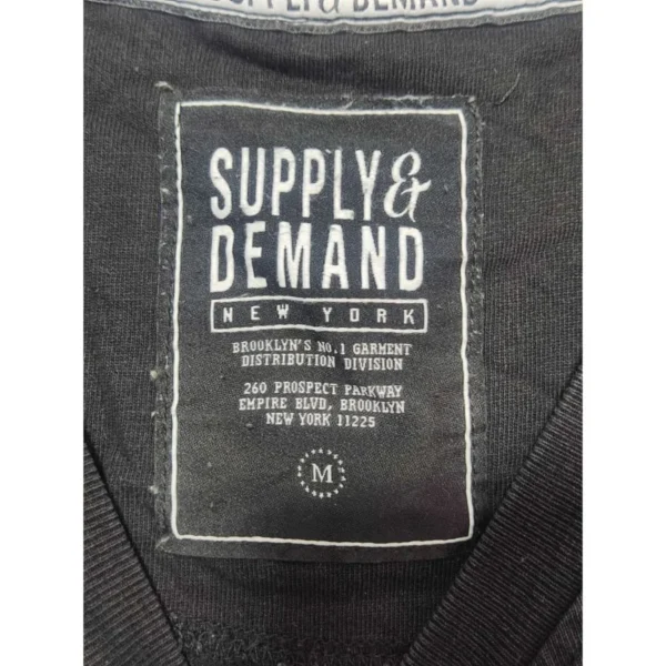 Supply & Demand Men’s Black Graphic T-Shirt Medium - Image 4