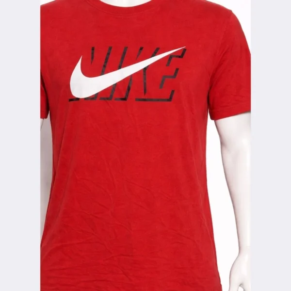 Nike Men’s Red Logo T-Shirt Medium - Image 3
