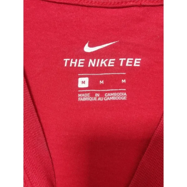 Nike Men’s Red Logo T-Shirt Medium - Image 4