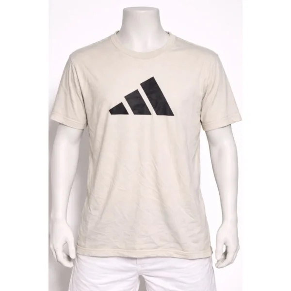 Adidas Men’s Beige Logo T-Shirt