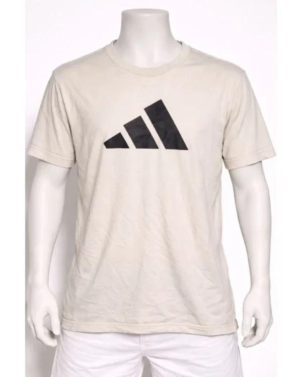 Adidas Men’s Beige Logo T-Shirt
