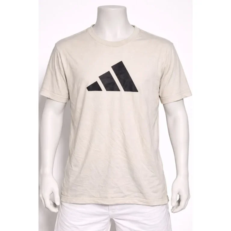 Adidas Men’s Beige Logo T-Shirt