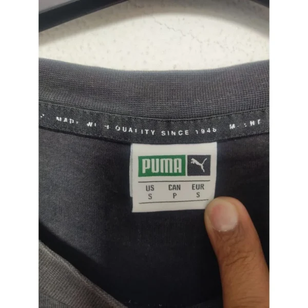 Puma Men’s Black Graphic T-Shirt Small - Image 4
