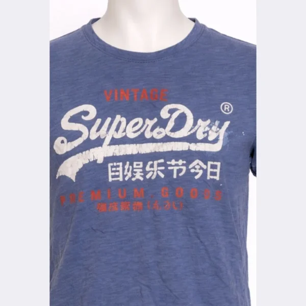 Superdry Men’s Blue Graphic T-Shirt - Image 3