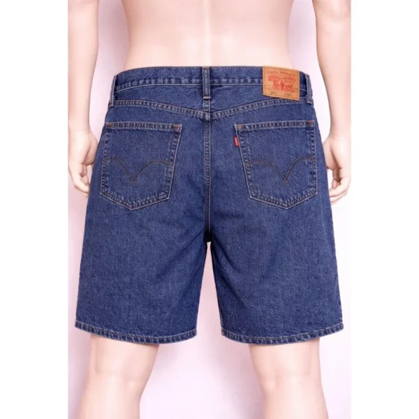 Men’s Blue Denim Straight Fit Shorts Small - Image 2