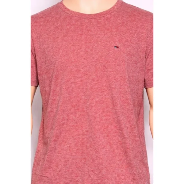 Tommy Hilfiger Men’s Red Heather T-Shirt Size XL - Image 3
