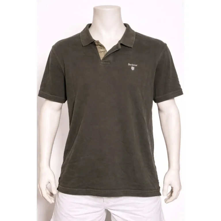 Barbour Olive Polo Shirt
