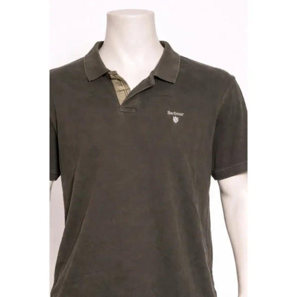 Barbour Men’s Olive Green Polo Shirt XL - Image 3