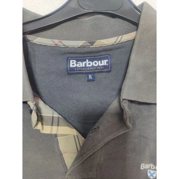 Barbour Men’s Olive Green Polo Shirt XL - Image 4