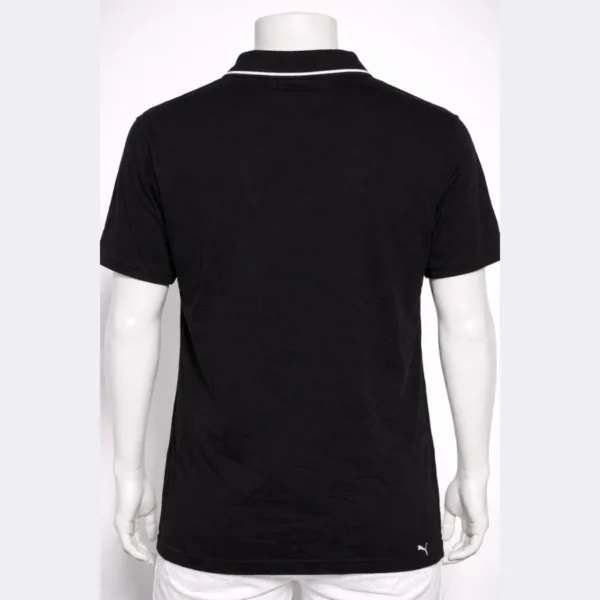 Puma Men’s Black Polo Shirt Large - Image 2