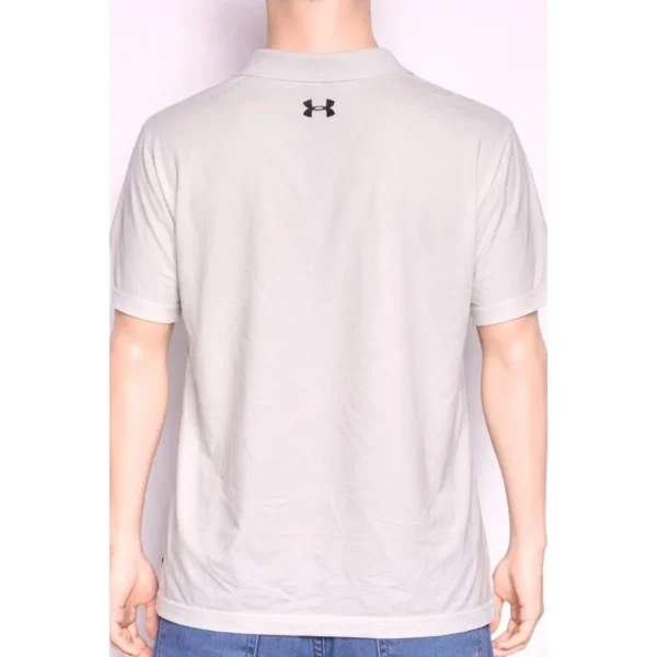 Under Armour White Polo Shirt Size Medium - Image 2