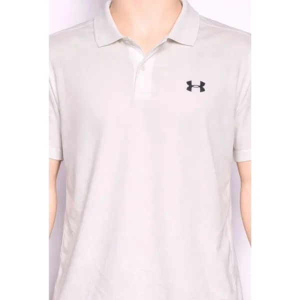 Under Armour White Polo Shirt Size Medium - Image 3